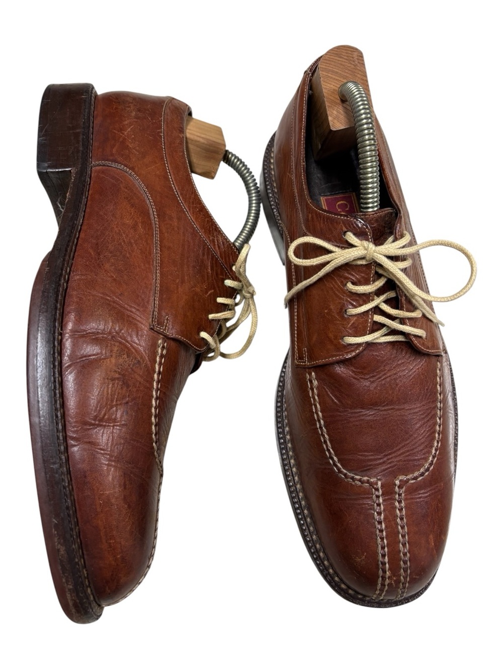 VTG Cole Haan Country Split Derby Shoe Mens 11 Full Grain Brown Leather Heritage